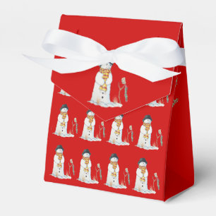 Ballotins Charmant bonhomme de neige avec réserve de Noël