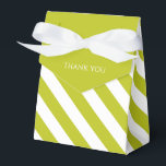 Ballotins Chartreuse rayé<br><div class="desc">Boîtes-cadeaux chartreuse rayées mignonnes pour les occasions.</div>