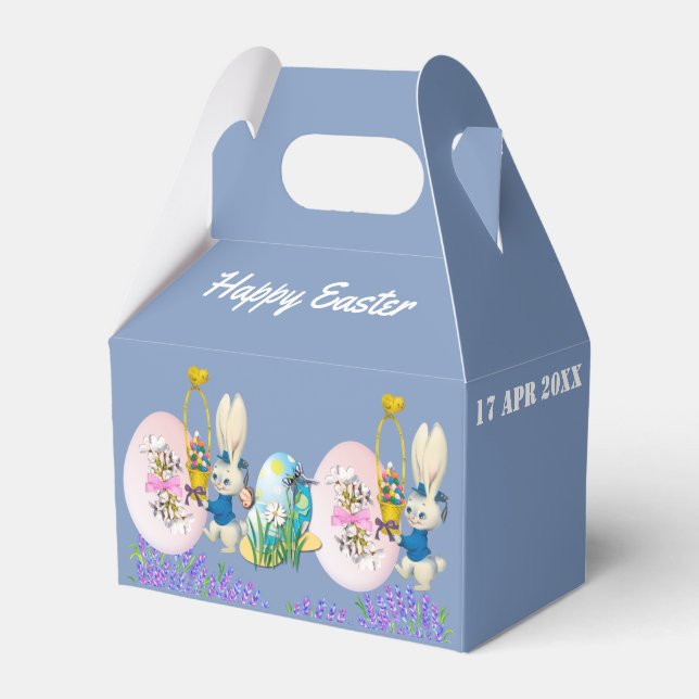 Ballotins Chasse aux oeufs de Pâques Brouillard Aquarelle Fl (Verso)