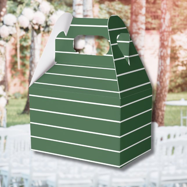 Ballotins Chasseur Vert et blanc mince Horizontal rayé (Créateur téléchargé)