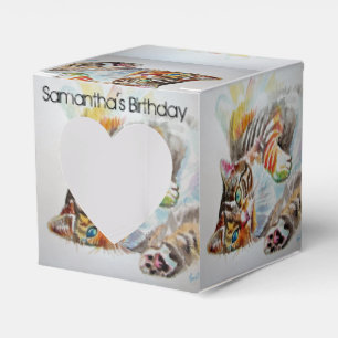 Ballotins Chat Aquarelle Anniversaire Fête Ballotin de gâtea