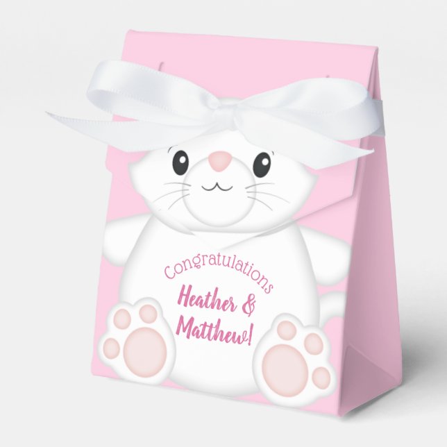 Ballotins Chat Baby shower Kitty Rose (Verso)