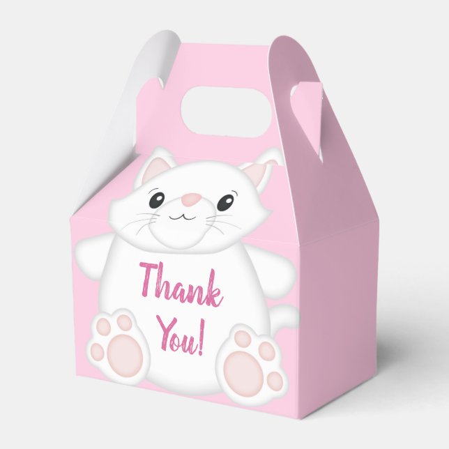 Ballotins Chat Baby shower Kitty Rose (Verso)