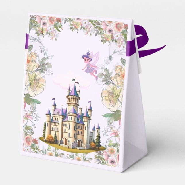 Ballotins Château violet thème de conte de fée  (Arrière)