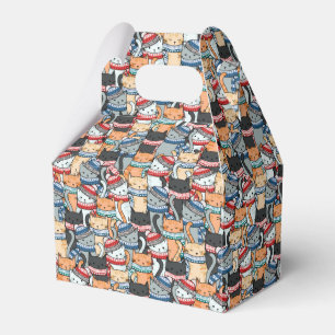 Ballotins Chats en Écharpes d'hiver et Motif Casquette