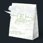 Ballotins Chattanooga Monogram Sage<br><div class="desc">Aimer Chattanooga ? Montrez-le avec ce ballotin monogrammé avec une toile de juoy sur le thème Chattanooga ! Parfait pour votre mariage Chattanooga. Regardez attentivement le design et vous reconnaîtrez des éléments comme le pont de Walnut Street, le pont de Market Street, l'aquarium du Tennessee, le Lookout Mountain, un bateau...</div>