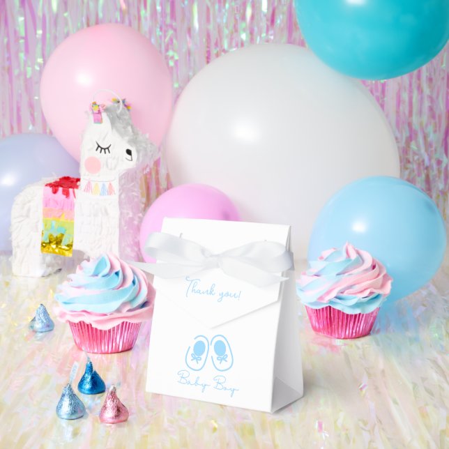 Ballotins Chaussures Bébé Garçon Bleu Baby Shower (Fête)