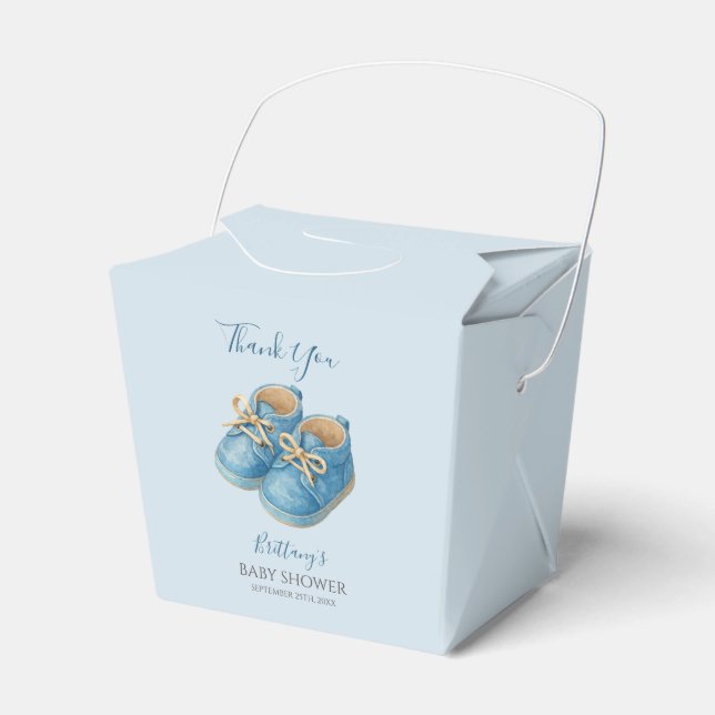 Ballotins Chaussures bébé minimales Baby Shower  (Verso)