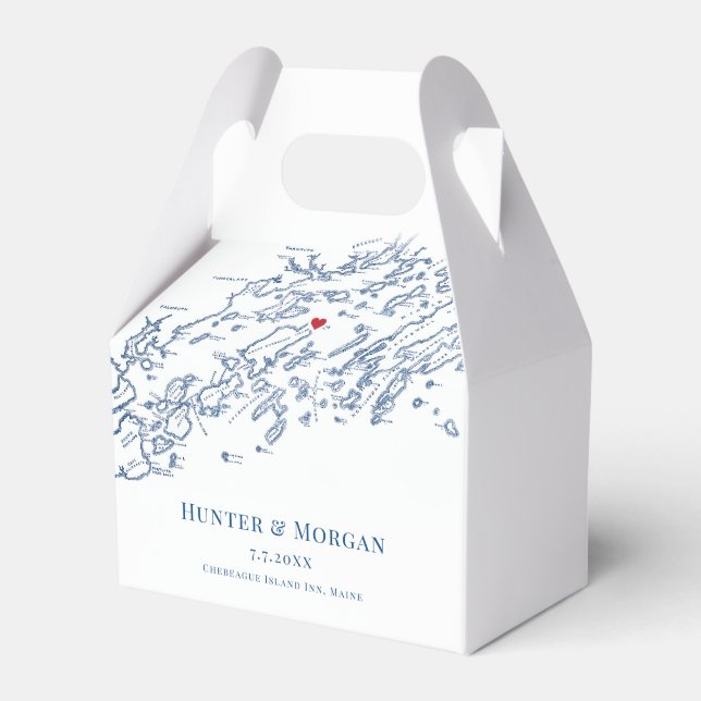 Ballotins Chebeague Island Maine Destination Mariage Élégant (Verso)