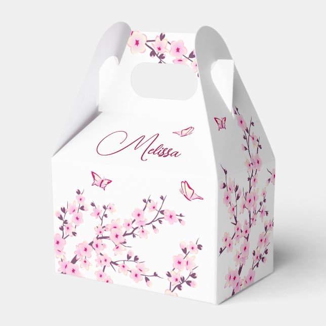 Ballotins Cherry Blossom Pink White Custom Birthday (Arrière)
