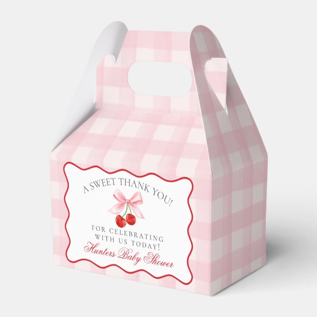 Ballotins Cherry Sweet rose Coquette Baby shower Ballotin (Verso)