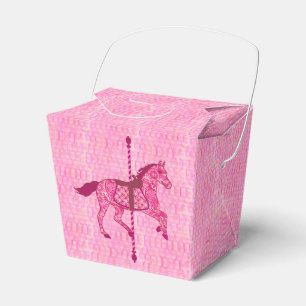 Ballotins Cheval de carrousel - rose de fuchsia