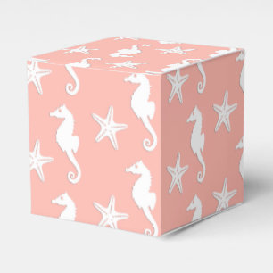 Ballotins Cheval de mer et étoile de mer - Corail clair ros