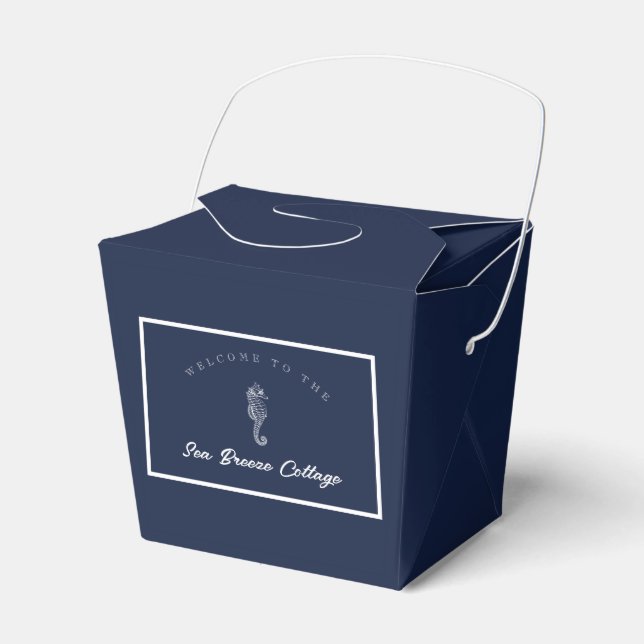 Ballotins Cheval marin bleu et blanc (Verso)