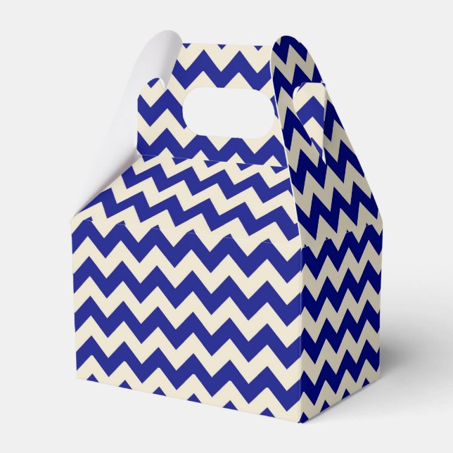 Ballotins Chevron beige bleu (Verso)