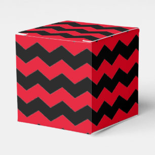 Ballotins Chevron Zigzag moderne Motif noir et rouge