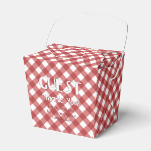 Ballotins Chex 17 COUNTRY RED-PARTY FAVOR BOX, sortir