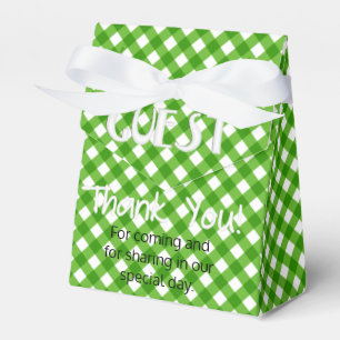 Ballotins Chex 2-Green-PARTY FAVOR BOX, style tente