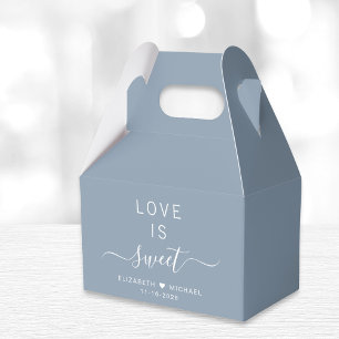 Ballotins Chic Amour Est Doux Bleu Poussiéreux Mariage