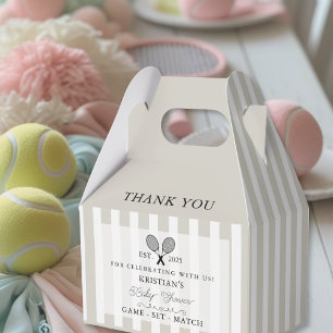 Ballotins Chic Baby shower De Tennis Merci De Tennis Bbeige