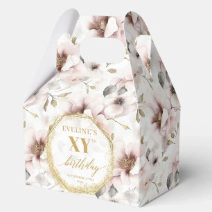 Ballotins Chic boho rose pâle aquarelle ballotin d'anniversa