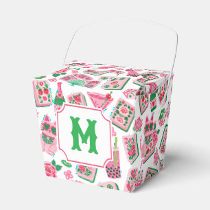 Ballotins Chic Caprice Rose & Vert Mahjong Soirée Monogramme
