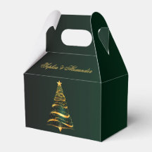 Chic Élégant Arbre de Noël Merci Mariage