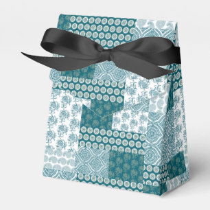 Ballotins Chic ethnique Faux Patchwork Motif, Turquoise et b