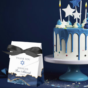 Ballotins Chic Navy Blue Gold Agate Bar Mitzvah Fancy Party