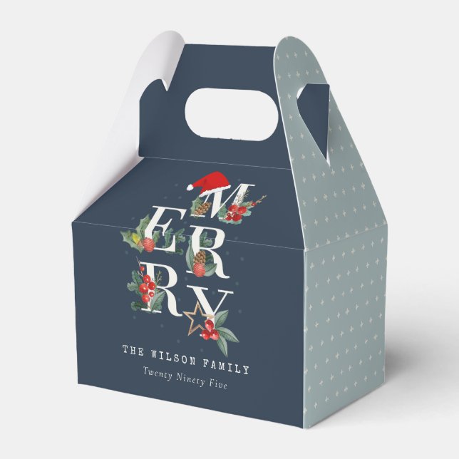 Ballotins Chic Navy Rouge Vert Blanc Joyeux Noël Folio (Verso)