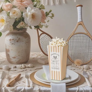 Ballotins Chic Orange Stripes Tennis Merci Baby shower