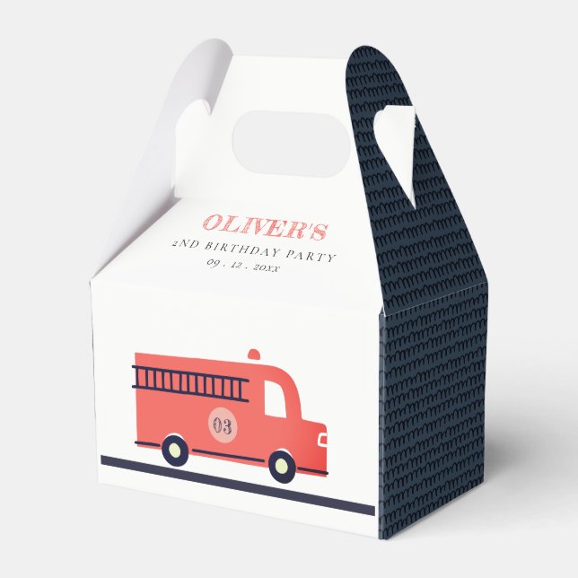 Ballotins Chic Red Truck Fire Truck Moteur N'importe quel âg (Verso)