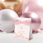 Ballotins Chic Rose Gold Agate Bat mitzvah Fancy Party<br><div class="desc">Cette élégante boîte de réception Bat mitzvah est décorée de rose et d'or. Le nom de votre fille est écrit dans une belle écriture formelle sous l'Étoile de David. Des boîtes-cadeaux parfaites pour une famille juive moderne célébrant une fille appelée à la Torah.</div>