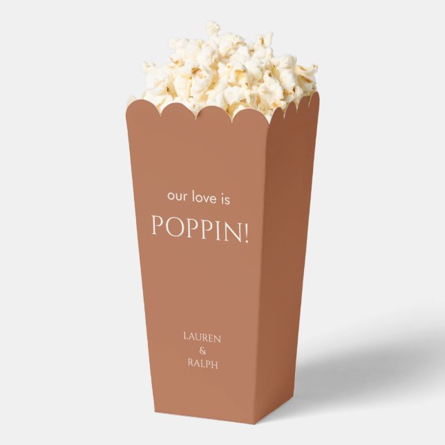 Ballotins Chic Terracotta Couple Names Popcorn (Sauté)