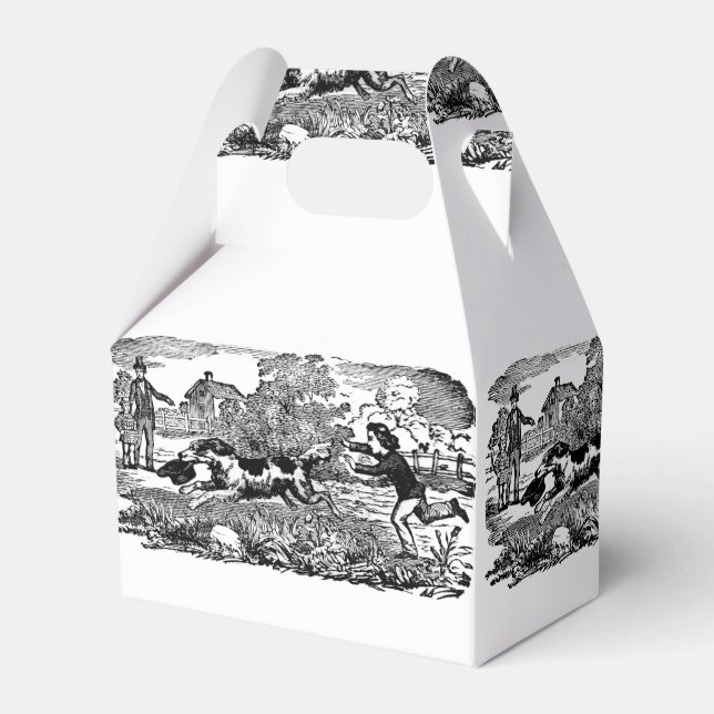 Ballotins Chien courant art animal antique illustration vict (Verso)