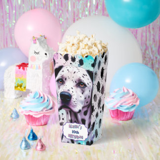 Ballotins Chien Dalmatien Rose Violet Turquoise Anniversaire