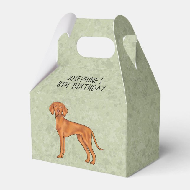 Ballotins Chien Pointer Mignon Vizsla Hongrois Avec Texte Ve (Verso)