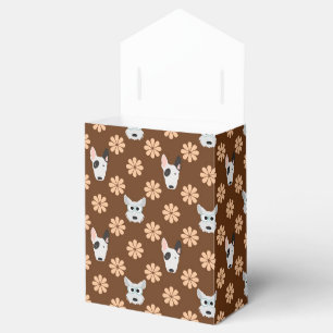 Ballotins Chiens et fleurs Brown