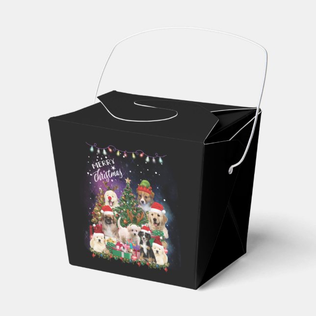 Ballotins Chiens Joyeux Noël Lumière (Verso)