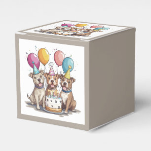 Ballotins Chiens taureaux de Pit d'anniversaire