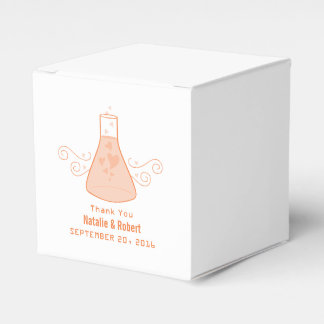 Ballotins Chimie douce orange Mariage Faveur Boîtes