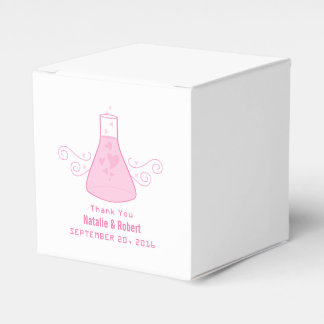 Ballotins Chimie rose sucrée Mariage Faveur Boîtes