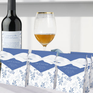 Ballotins Chinoiserie Bleu et Blanc Fleurs Vintage