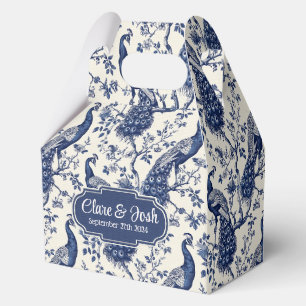 Ballotins Chinoiserie Style Peacock Thème Mariage Favor Box