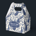 Ballotins Chinoiserie Style Peacock Thème Mariage Favor Box<br><div class="desc">Ajoutez une touche d'élégance à votre mariage grâce à notre boîte à thème de mariage Peacock Style Chinoiserie ! Dotés d'un design paon magnifiquement complexe inspiré de l'art classique de la chinoiserie, ces ballotins sont parfaits pour organiser de petits cadeaux, des gâteries ou des fêtes. Idéal pour les événements mariage...</div>