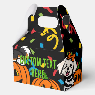 Ballotins Chiots Halloween Mignons Citrouilles Noir Personna