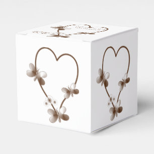 Ballotins Chocolat Coeur Et Papillons Design Mariage