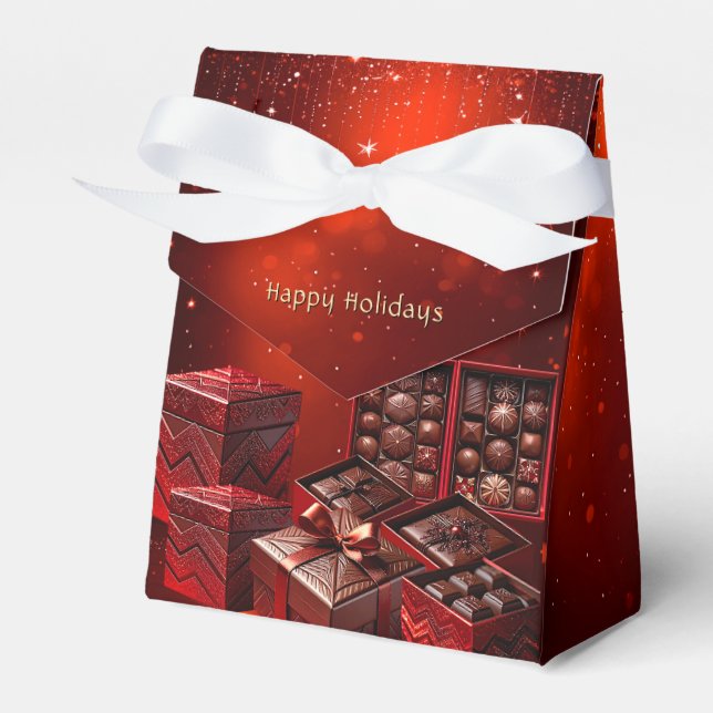 Ballotins Chocolate Candy Christmas Holiday Gift Box (Verso)
