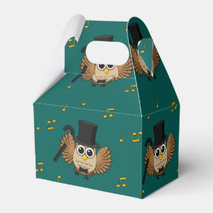 Ballotins Chouette dansante mignonne avec notes musicales De