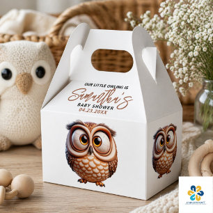 Ballotins Chouette en caricature mignonne Baby Boy Douche
